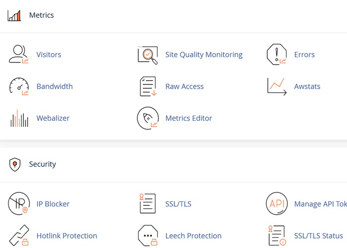 دسترسی از طریق بخش Errors در سی پنل